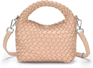 Small Women woven bag Woven Crossbody Bag for Women woven purse Leather handbag mini Hobo Bag