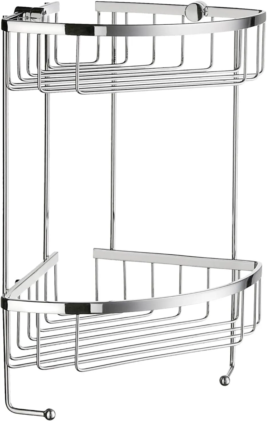 SME, Polished Chrome DK2031 Soap Basket Corner 2 Level, 19.5 x 19.5 x 34.2 cm