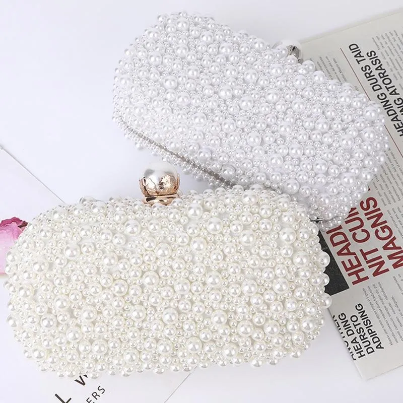 Soft Lock Pearl Evening Bag Chic Crossbody