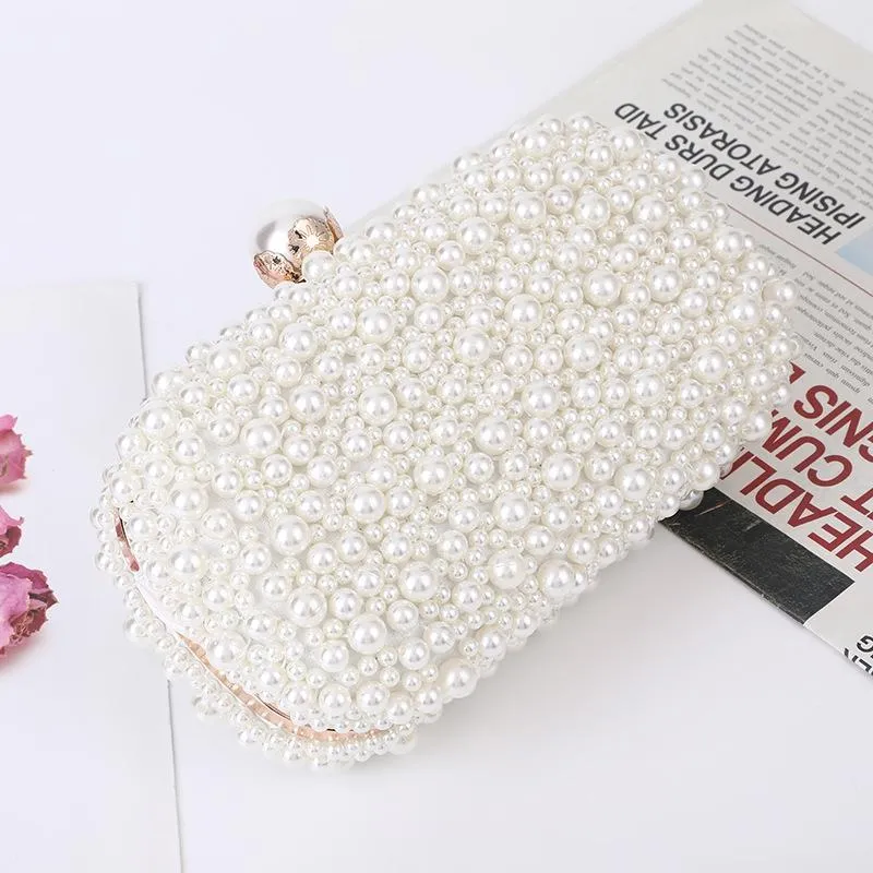 Soft Lock Pearl Evening Bag Chic Crossbody