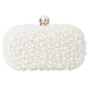 Soft Lock Pearl Evening Bag Chic Crossbody