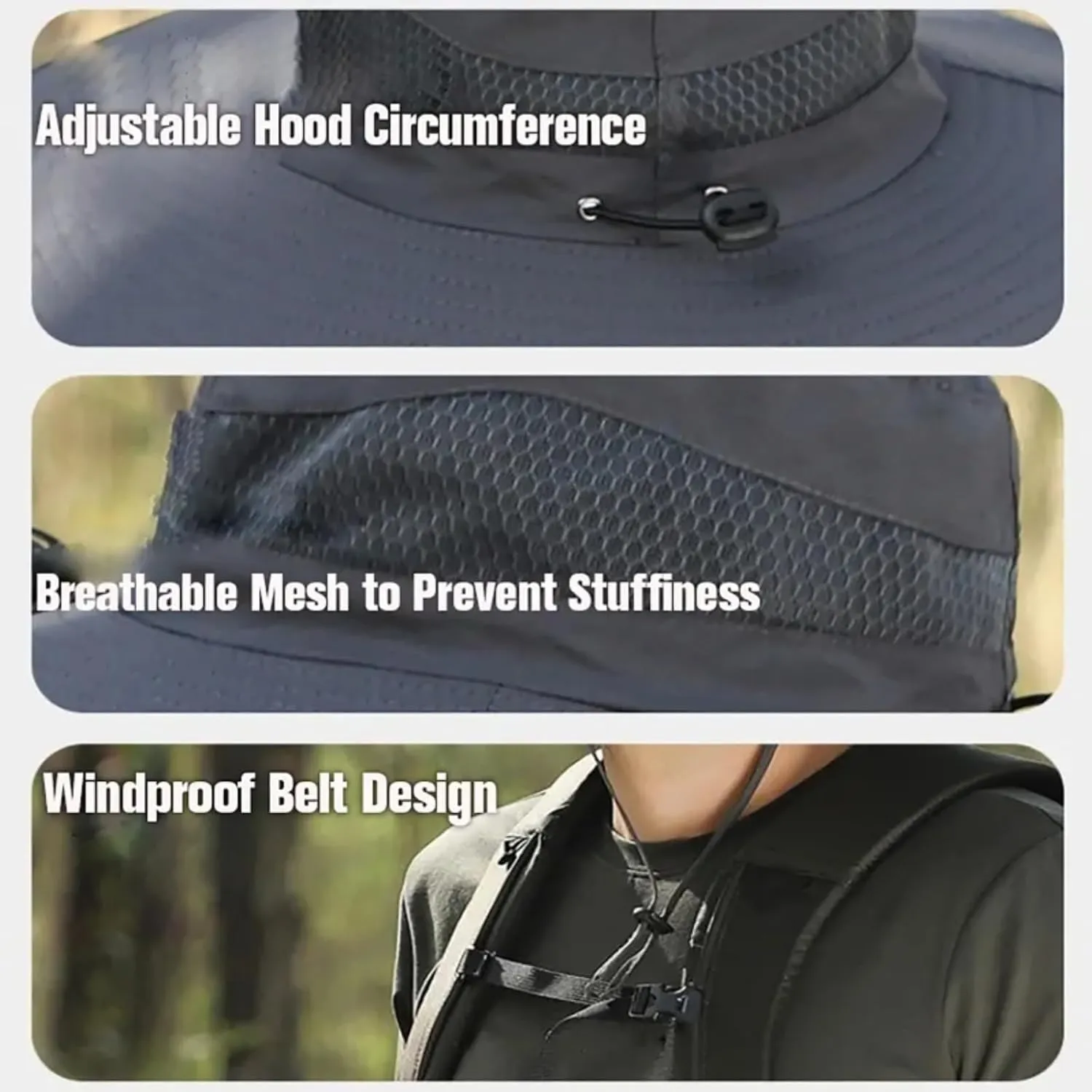 Solar Powered Fishing Hat with Fans, Solar Fan Hat Sun Fishing Hat, Hat with Solar Fans, Cooling & Lightweight