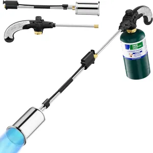 Sondiko Propane Torch Weed Burner, High Output 1,200,000 BTU Weed Torch Flamethrower, 30" Detachable Long Arm Heavy Duty Blow Torch with Flame Control For Garden, Wood, Ice, Snow, Stumps, Melting