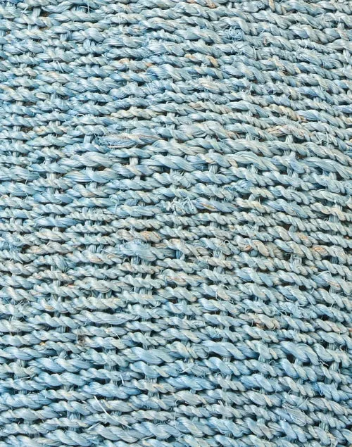 Soraya Blue Straw Basket Bag