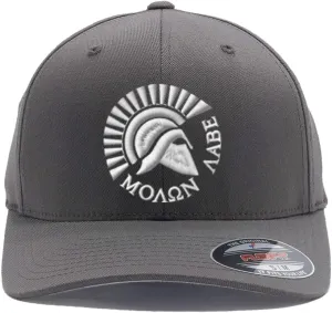Spartan Warrior Helmet Molon Labe - Come and Take It Custom Embroidered Flex Fitted Baseball Hat