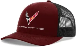 SR1 Performance C8 Corvette Snapback Hat - Chevy Structured Mesh Back Cap