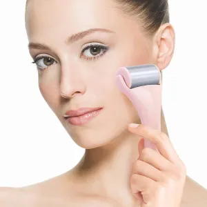 Stainless Steel Cooling Face Roller, White