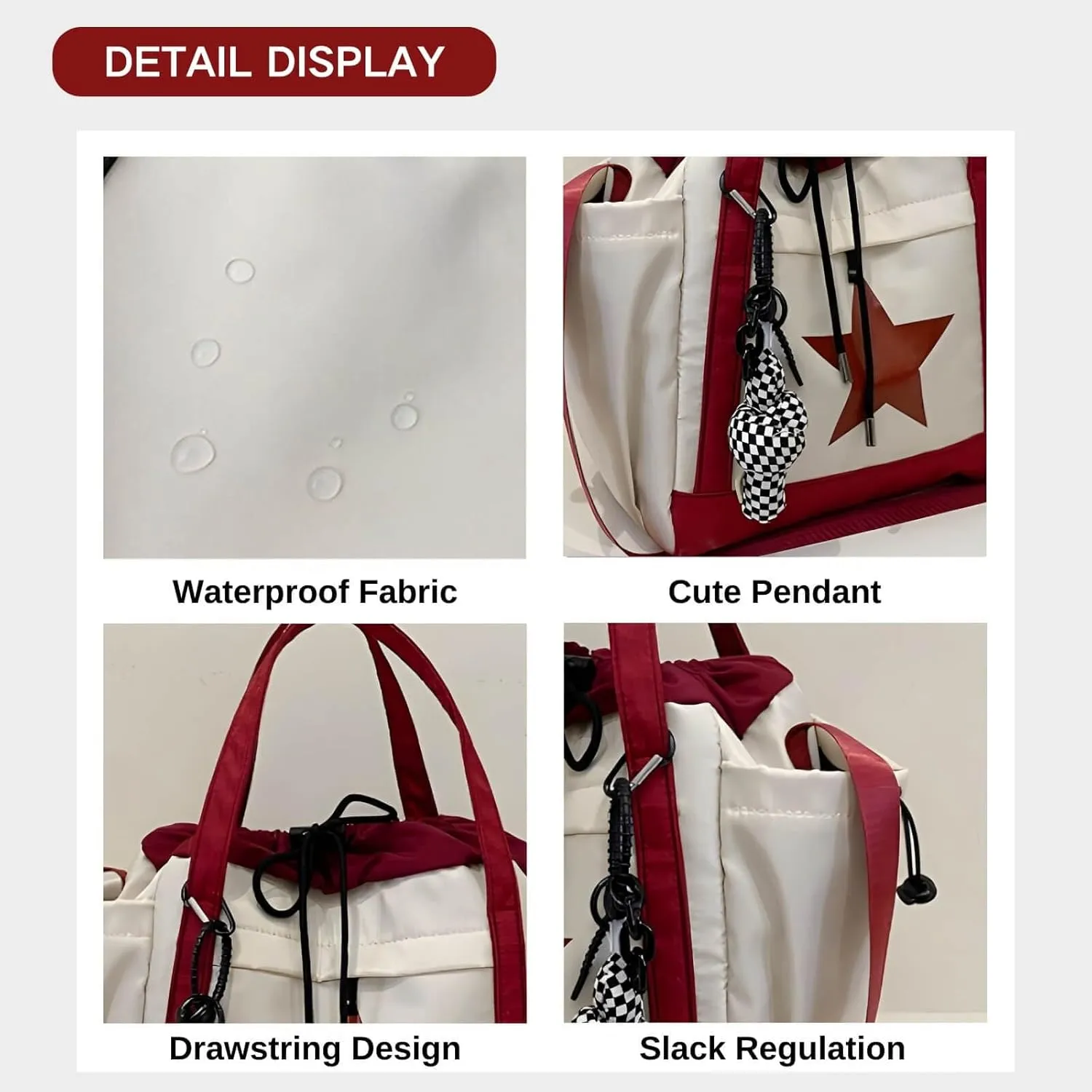 Star Messenger Bag, Vintage Star Tote Bag Y2K, Cute Aesthetic Crossbody Bag For Women, Fashion Shoulder Bag For Travel Bags