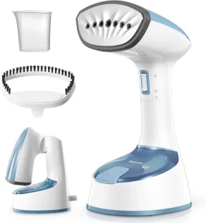 Steamer for Clothes, Folding Handheld Design Garment Wrinkles Remover, 20g/min Strong Penetrating Steam, 25-Sec Fast Heat-up, for Home, Office and Travel (Blue)