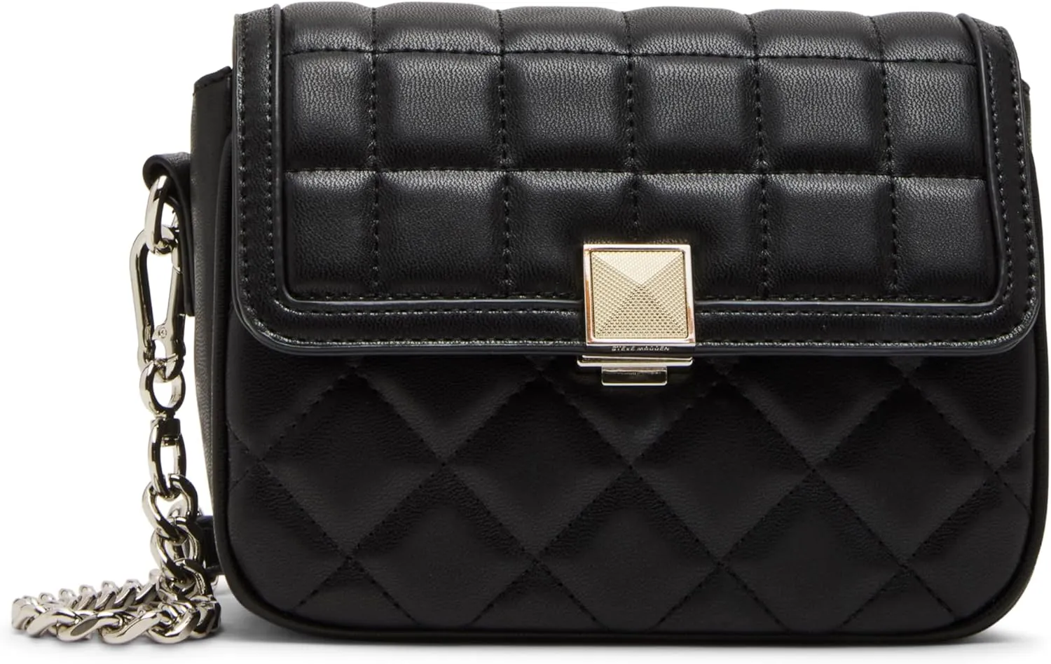 Steve Madden Carla Mixed Quilt Flap Crossbody