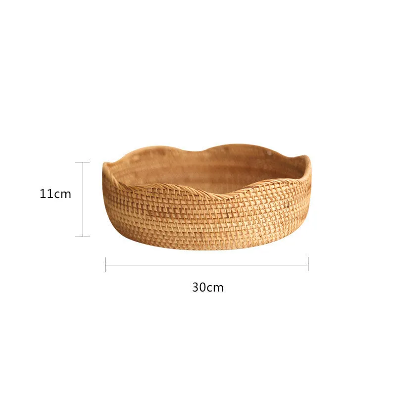 Storage Basket Hand-Woven Basket Bamboo Baskets