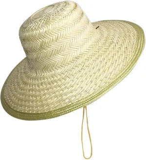 Straw Hat for Women Men Sun Protective Flat Top Hat Breathable Wide Brimmed Bamboo Woven Cap Summer Beach-Panama Hats