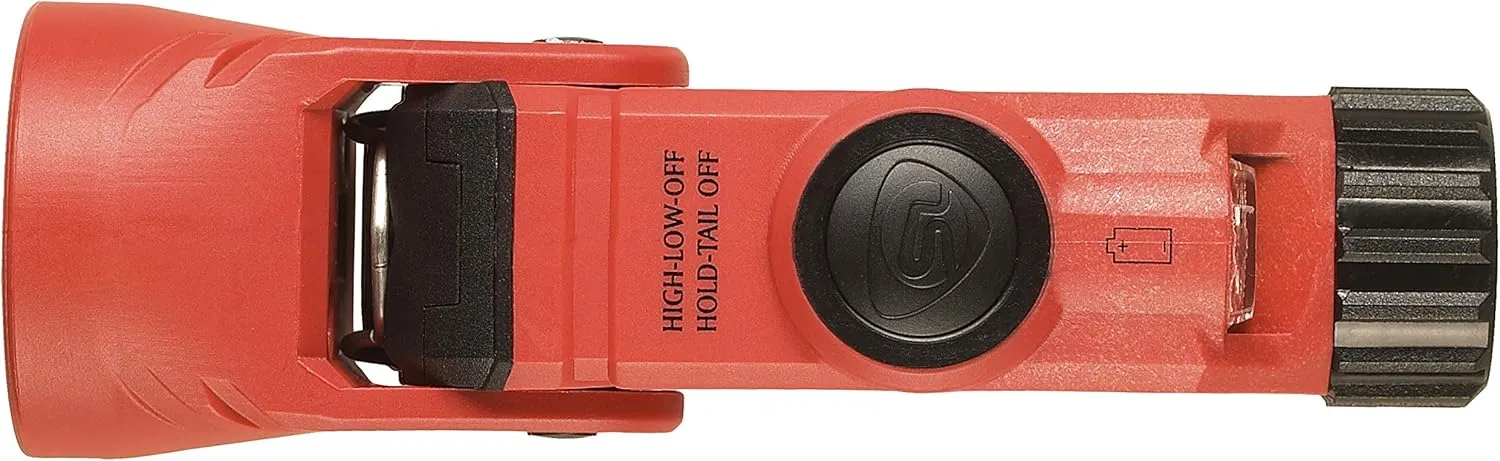 Streamlight 88901 Vantage 180 X Helmet Mounted and Right Angle Firefighter Flashlight with Helmet Bracket, Orange