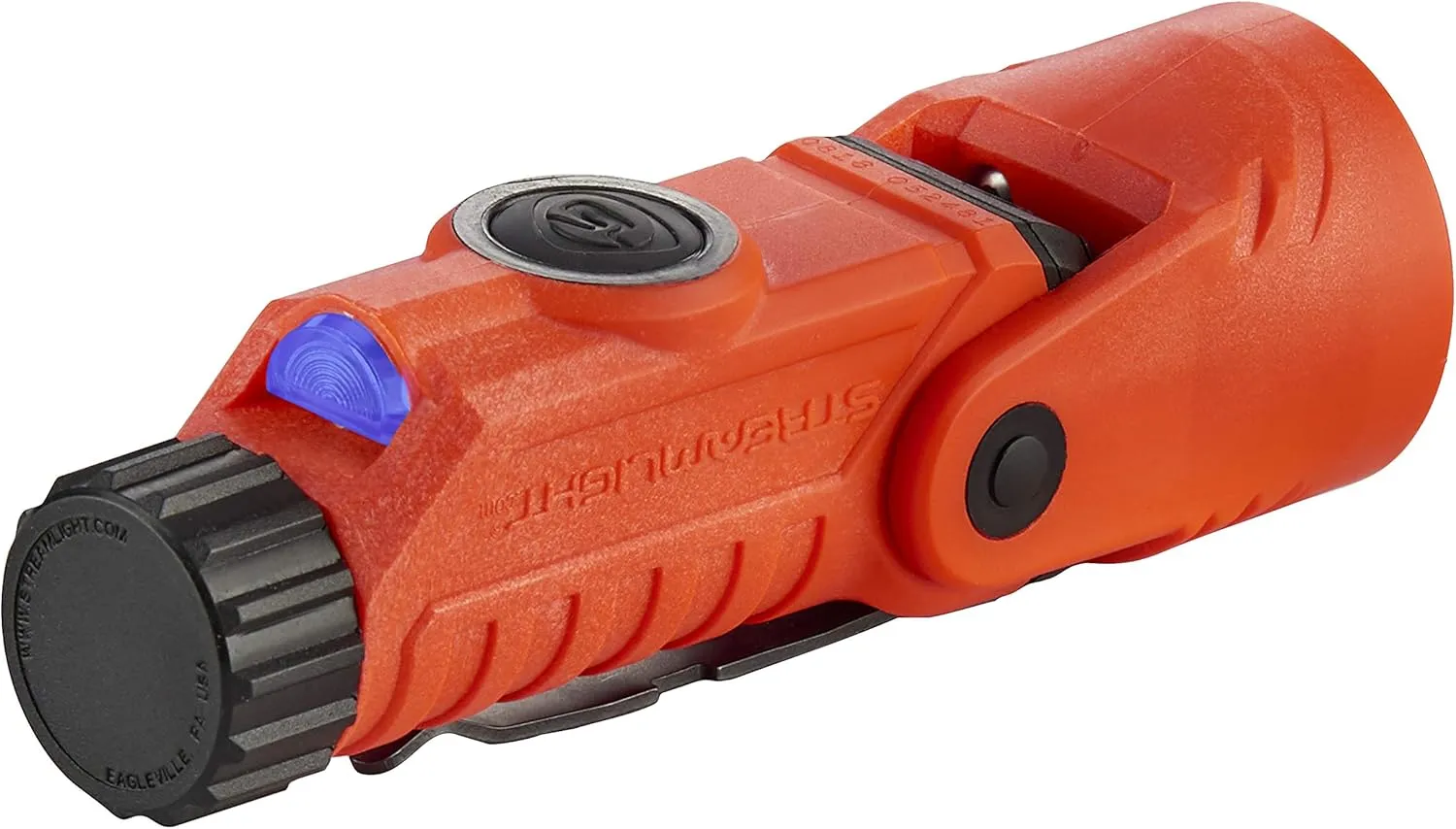 Streamlight 88901 Vantage 180 X Helmet Mounted and Right Angle Firefighter Flashlight with Helmet Bracket, Orange