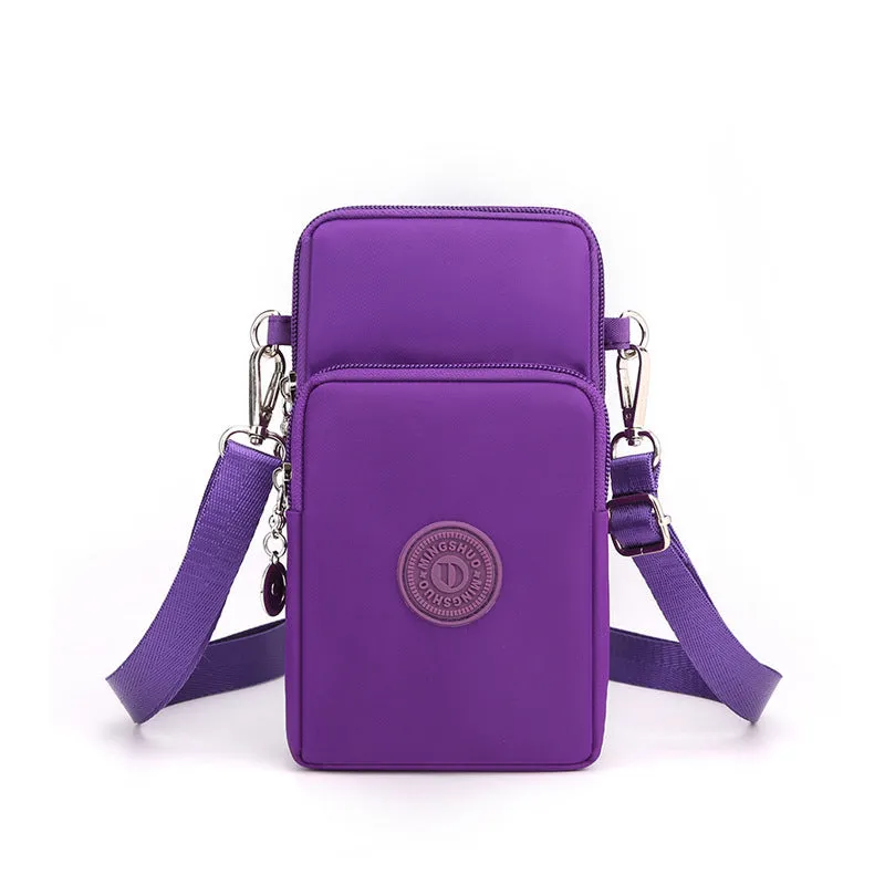 Stylish Female Oxford Cloth Vertical Mini Phone Bags