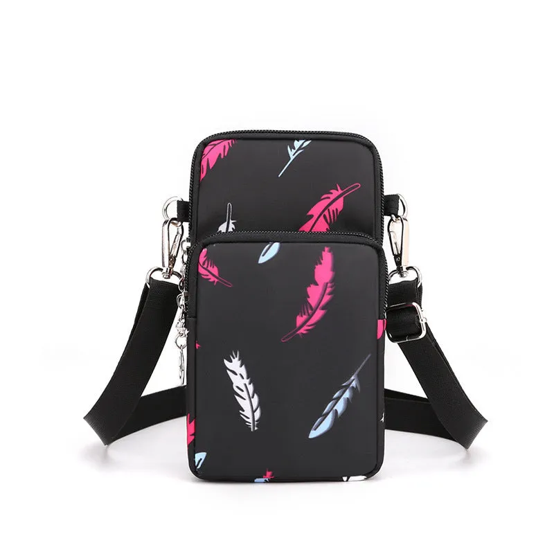 Stylish Female Oxford Cloth Vertical Mini Phone Bags