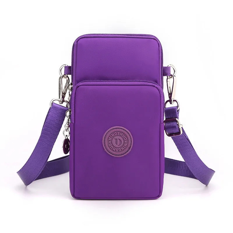 Stylish Female Oxford Cloth Vertical Mini Phone Bags