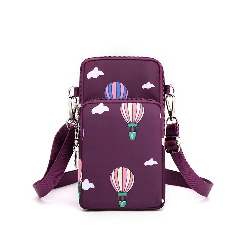 Stylish Female Oxford Cloth Vertical Mini Phone Bags