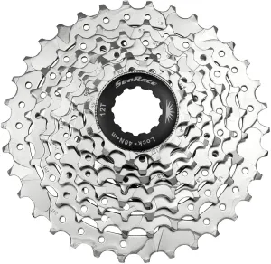Sunrace CSM63 7-Speed Nickel Plated Cassette, 12-28T, Silver (CSM63.7BS0.NS1.BX)