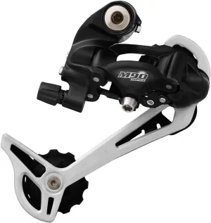 Sunrace RDM91 9-Speed Long Cage Bike Derailleur with Bolt, Black/Silver