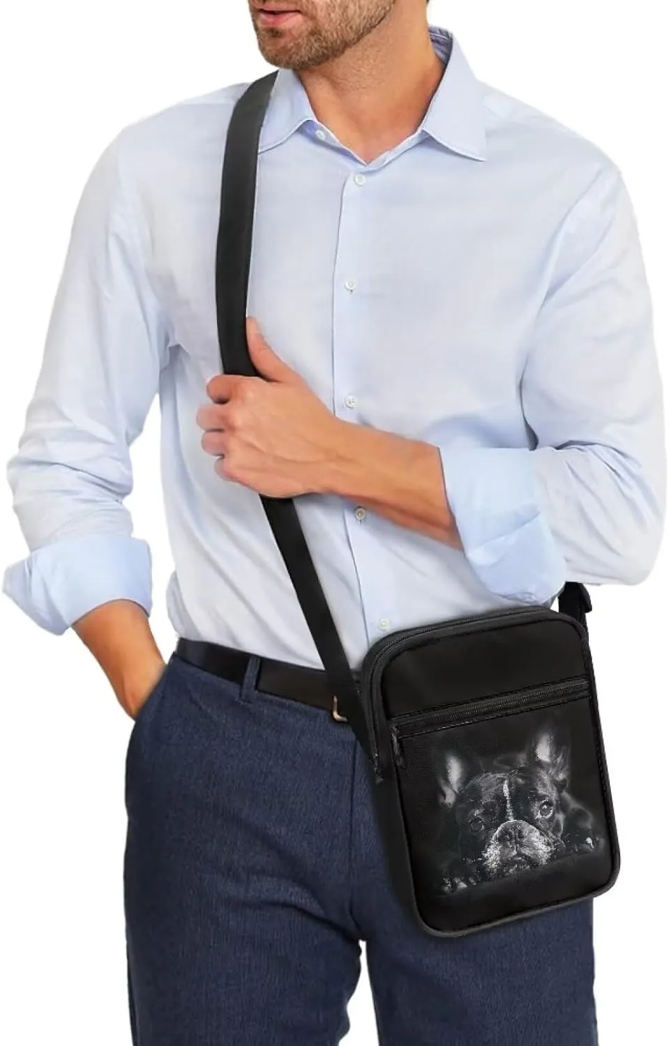 Suobstales Shoulder Bag Crossbody Bag for Women Men Small Messenger Bag Casual Handbag with Adjustable Strap for Work Cycling