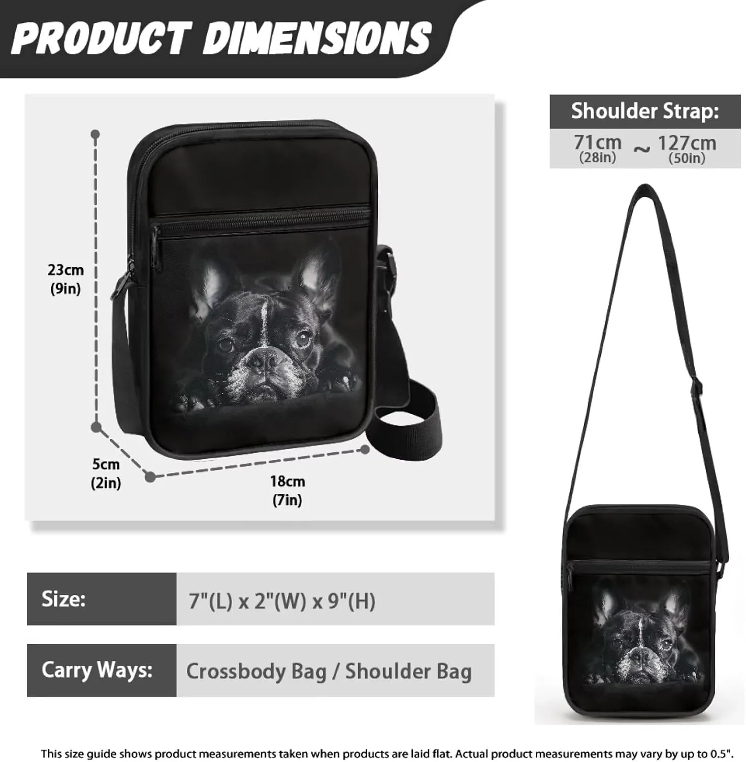 Suobstales Shoulder Bag Crossbody Bag for Women Men Small Messenger Bag Casual Handbag with Adjustable Strap for Work Cycling