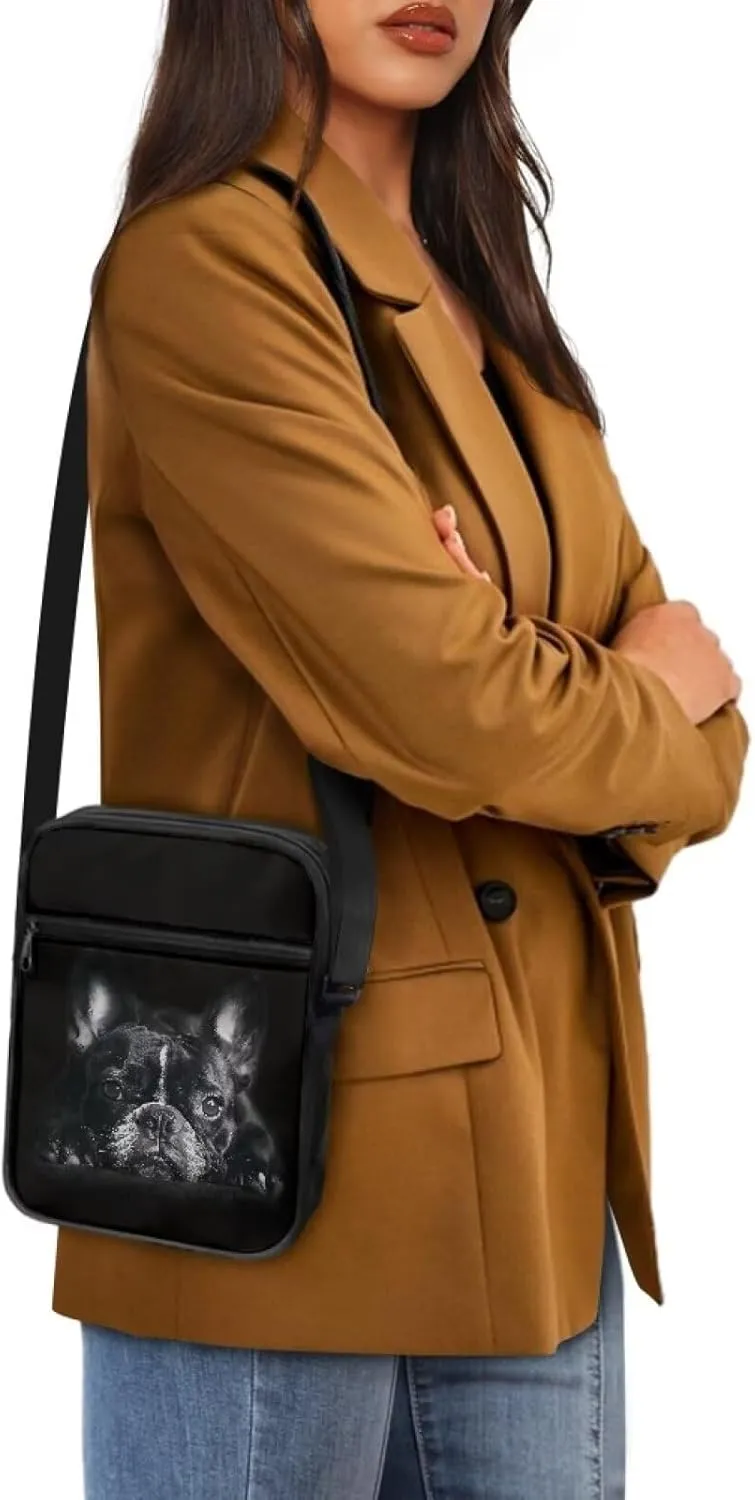Suobstales Shoulder Bag Crossbody Bag for Women Men Small Messenger Bag Casual Handbag with Adjustable Strap for Work Cycling