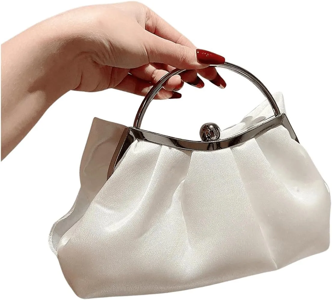 SweatyRocks Women's Cute Bow Decor Clutch Purse Evening Handbag Prom Crossbody Bags