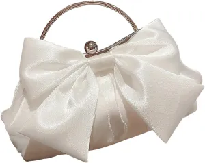 SweatyRocks Women's Cute Bow Decor Clutch Purse Evening Handbag Prom Crossbody Bags