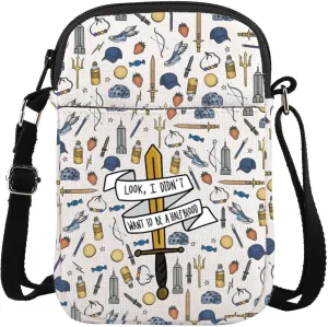 TGBJE Half Blood Inspire Bag Percy Fans Gifts Greek Mythology Gift Look I Didn’t Want To Be A Half Blood Crossbody Bags (Half-blood CB)