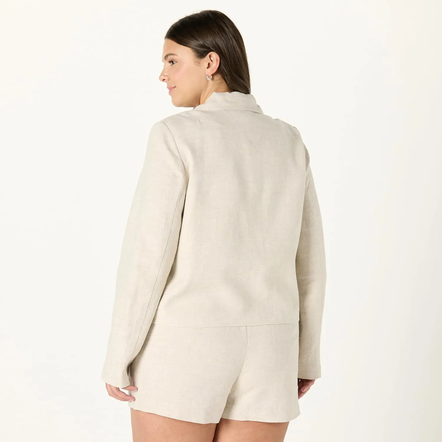 The Drop Women's Myra Suiting Jacket with Flap Pockets