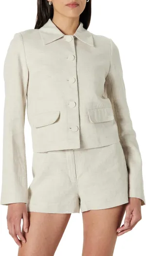 The Drop Women's Myra Suiting Jacket with Flap Pockets