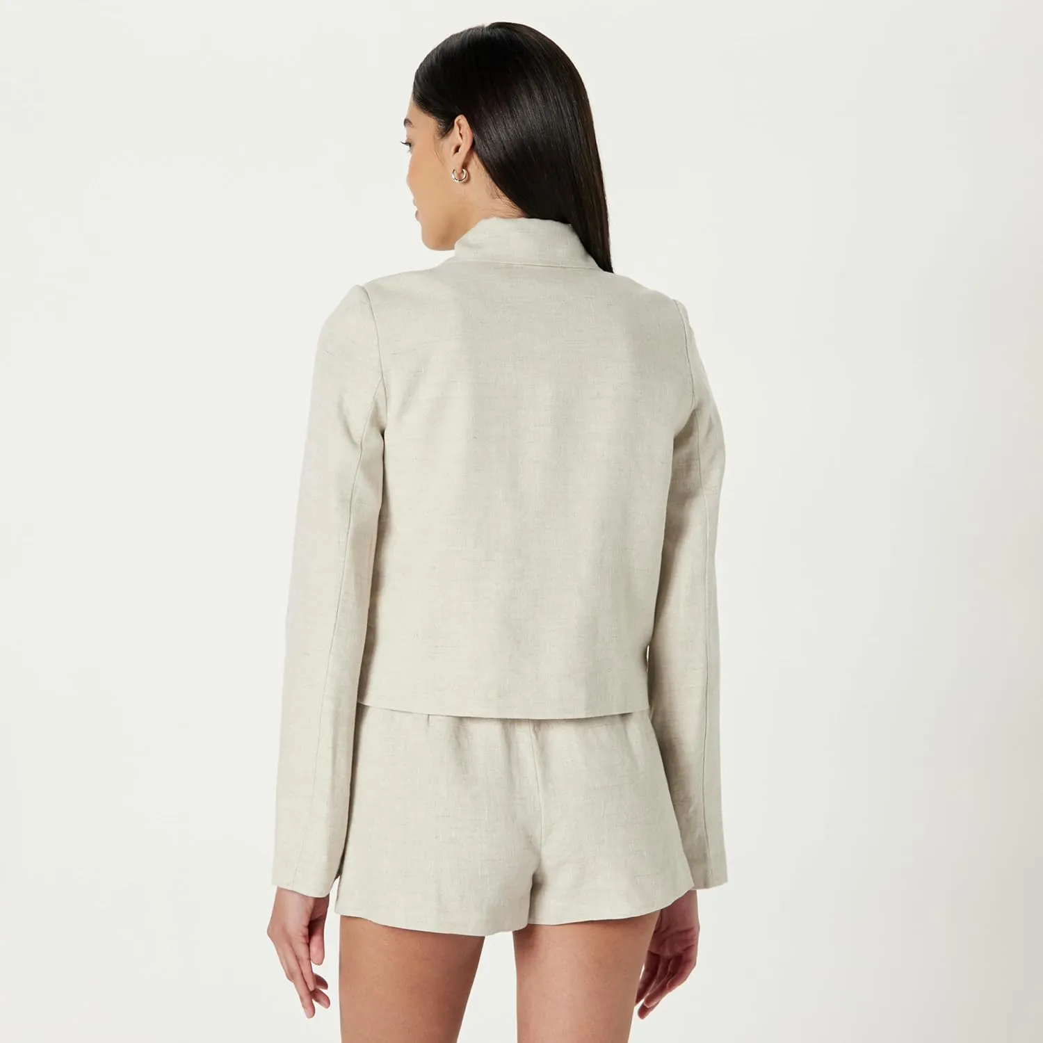 The Drop Women's Myra Suiting Jacket with Flap Pockets