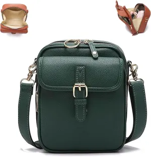 Tojoyride Crossbody Bag, Urvashi Crossbody Bag, Upgraded Vintage Anti Theft Purse Messenger Shoulder Bags Built In Wallet