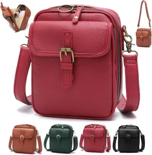 Tojoyride Crossbody Bag, Urvashi Crossbody Bag, Vintage Anti Theft Shoulder Purse, Built in Wallet