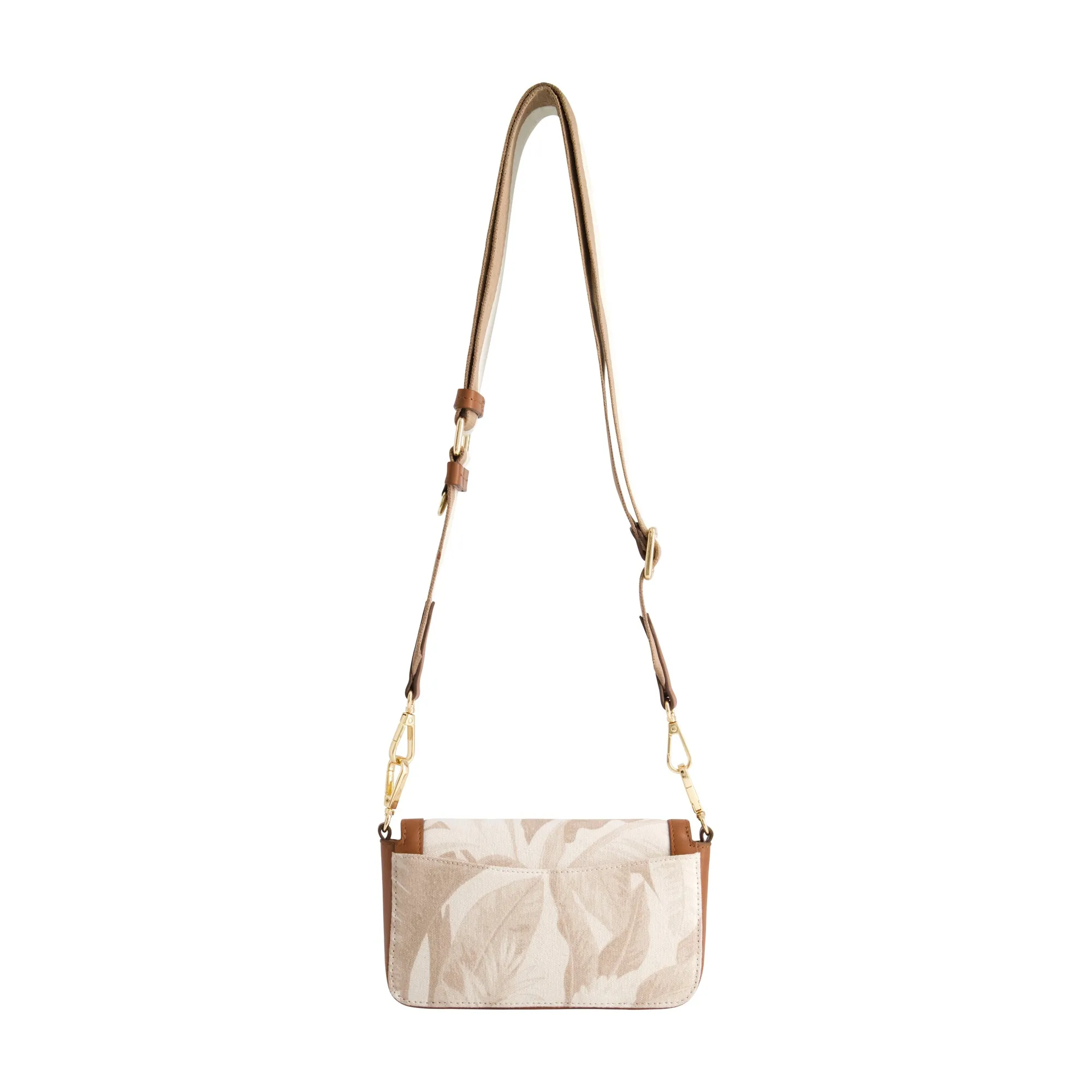Tommy Bahama Leather Trim Floral Double Crossbody, Multi