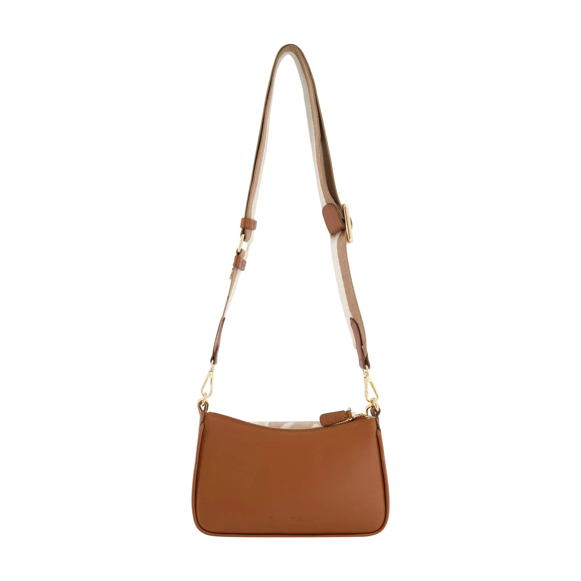 Tommy Bahama Leather Trim Floral Double Crossbody, Multi