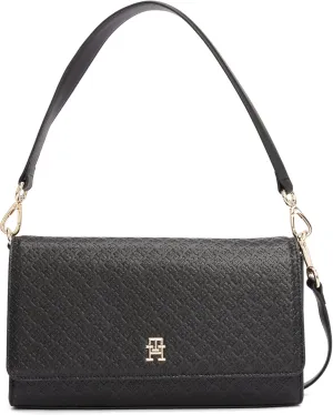 Tommy Hilfiger Monogram Shoulder Bag with Removable Crossbody Strap