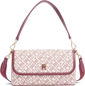 Tommy Hilfiger Monogram Shoulder Bag with Removable Crossbody Strap