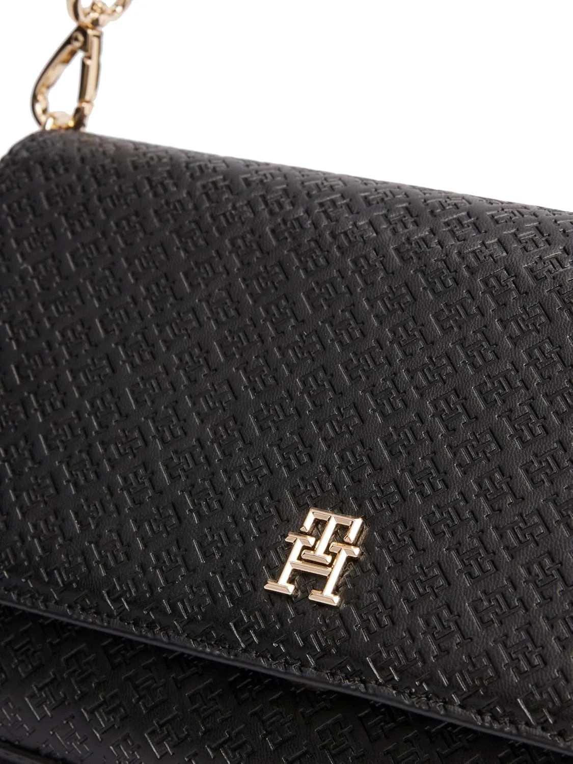 Tommy Hilfiger Monogram Shoulder Bag with Removable Crossbody Strap