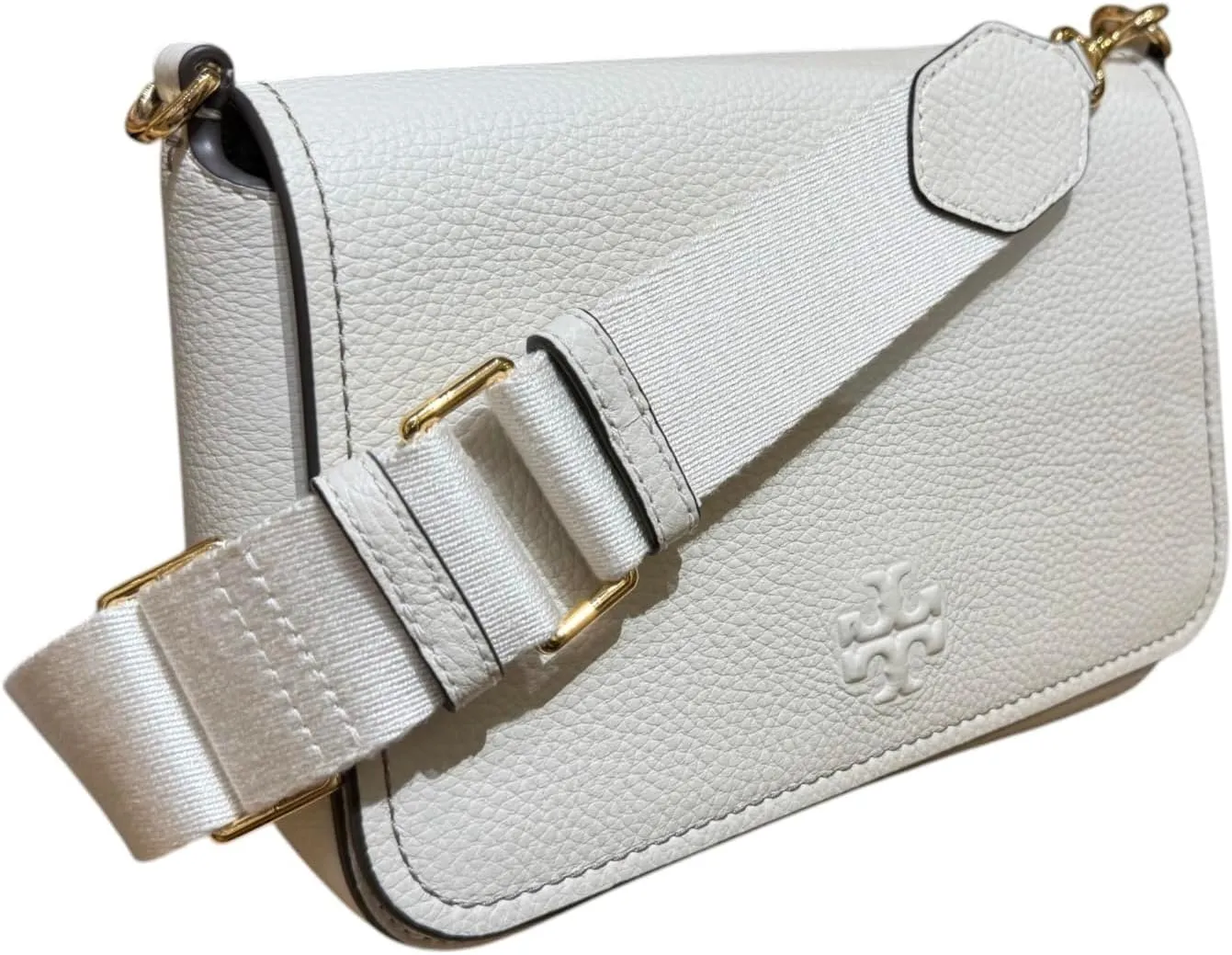 Tory Burch Women's Pebbled Leather Thea Flap Crossbody Shoulder Bag