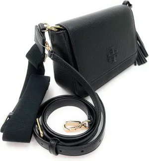 Tory Burch Women's Pebbled Leather Thea Flap Crossbody Shoulder Bag