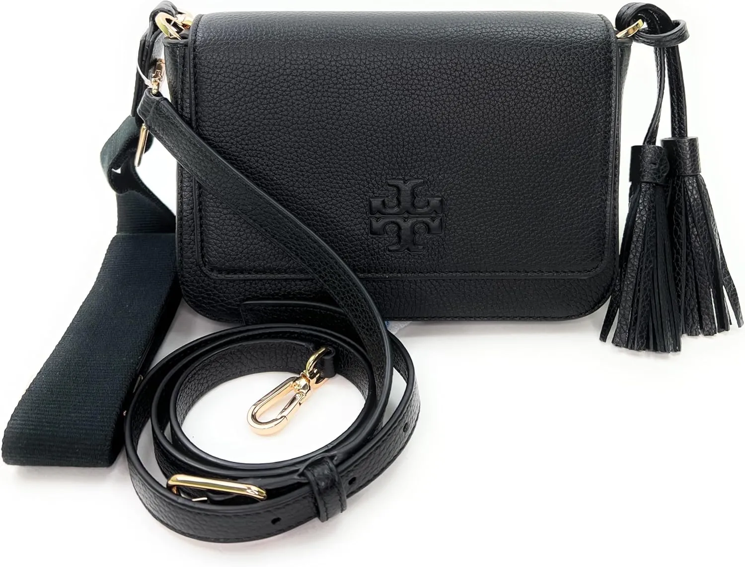 Tory Burch Women's Pebbled Leather Thea Flap Crossbody Shoulder Bag