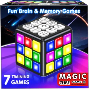 Toys for Kids Age 8-13 Boys Gifts: Fun Brain & Memory Handheld Game Cube for Teens & Adults - Cool Toys STEM Sensory Toy for 6-12  Year - Birthday Gift for Boy Girls 6 7 8 9 10 11 12 Years Old