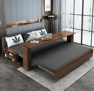 Transformable Sofa Bed - Modern Foldable Wooden Design