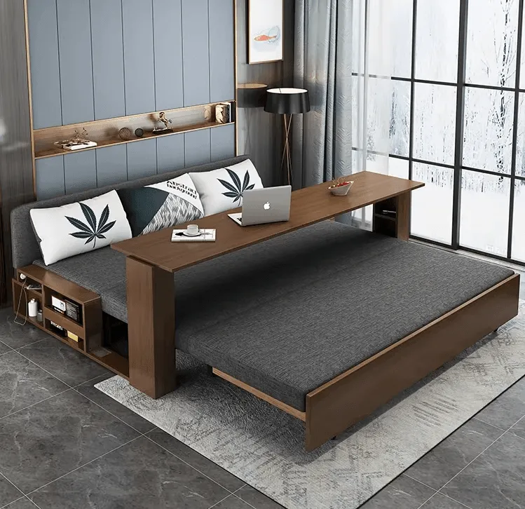 Transformable Sofa Bed - Modern Foldable Wooden Design