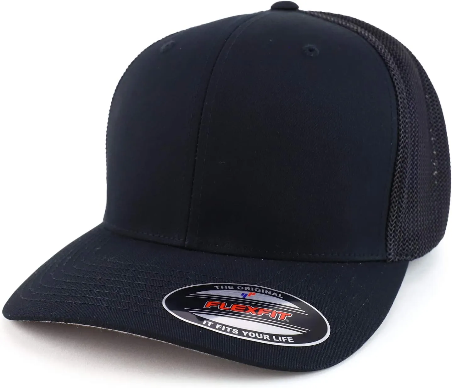 Trendy Apparel Shop 2XL Structured Flex Fitted Trucker Flexfit Baseball Cap