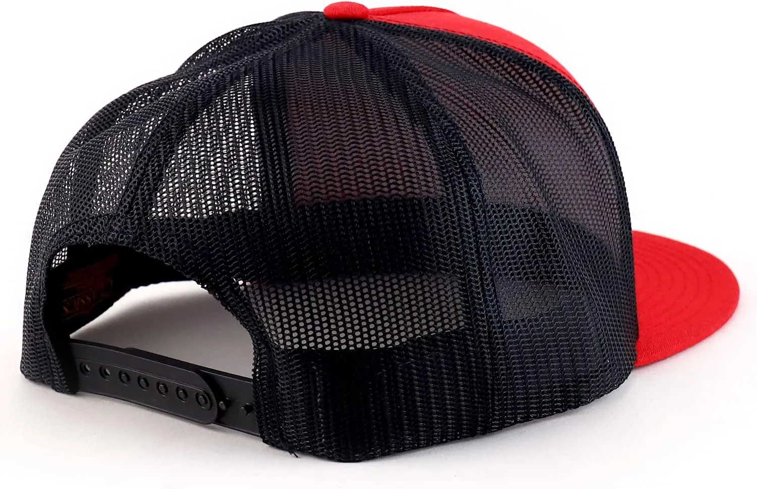 Trendy Apparel Shop Flexfit Oversize XXL Structured Blank 5 Panel Flatbill Snapback Mesh Cap