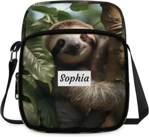 TropicalLife Personalized Crossbody Bag for Women Men Custom Name Messenger Bags