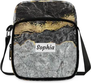 TropicalLife Personalized Crossbody Bag for Women Men Custom Name Messenger Bags